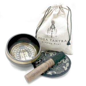 Tibetská ručne tepaná miska – Joga 14 cm