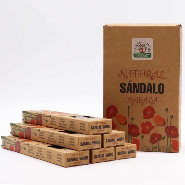 Vonné tyčinky Natural Masala – Santalové drevo – Obrázok 3