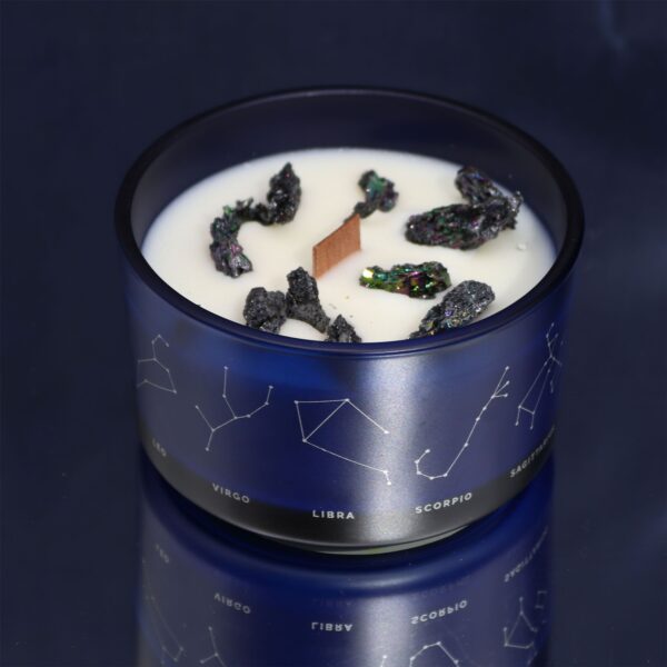 Krištáľová sviečka a náramok Mesačný kameň & Tyrkys & Akvamarín – Ryby – Obrázok 6