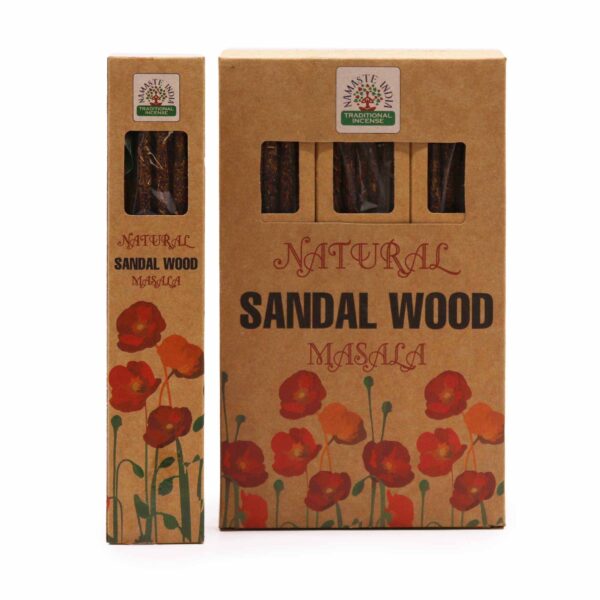 Vonné tyčinky Natural Masala – Santalové drevo – Obrázok 2