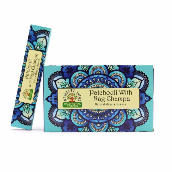 Vonné tyčinky Namasté India – Pačuli & Nag Champa – Obrázok 2