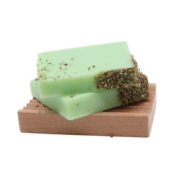 Ručne vyrobené mydlo – Rozmarín & Eukalyptus, 100 g – Obrázok 3