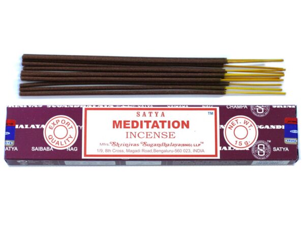 Vonné tyčinky Satya – Meditácia – Obrázok 3