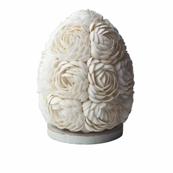 Boho lampa s mušľami – oválna 15 cm