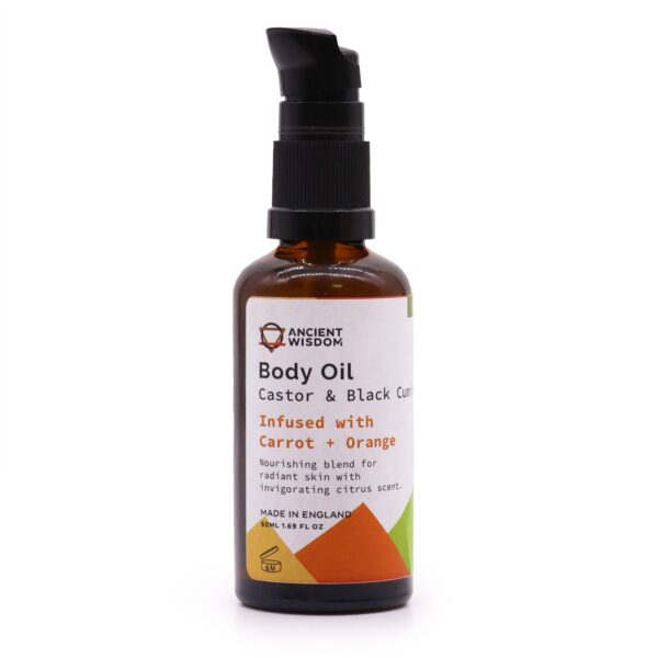 Organický telový olej - Mrkva a pomaranč, 50 ml