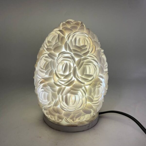 Boho lampa s mušľami – oválna 15 cm – Obrázok 4