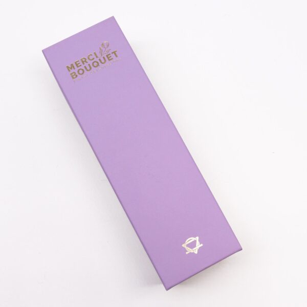 Darčekové balenie mydlových kvetov – Ruža & Klinček, levanduľová – Obrázok 3