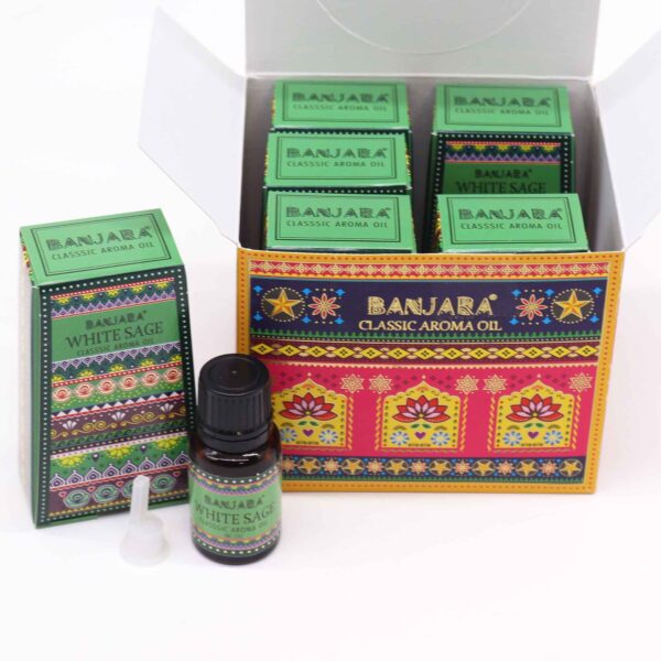 Vonný olej Banjara – Biela šalvia, 10 ml – Obrázok 2