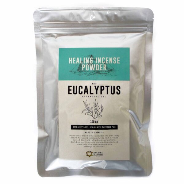 Liečivý aromatický prášok – Eukalyptus, 100 g – Obrázok 2