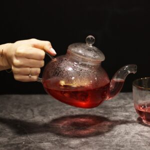 Sklenená kanvica na čaj so sitkom, 800 ml