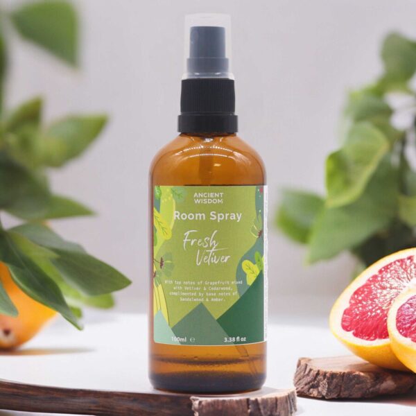Letný sprej do miestnosti – Svieži Vetiver 100ml – Obrázok 2