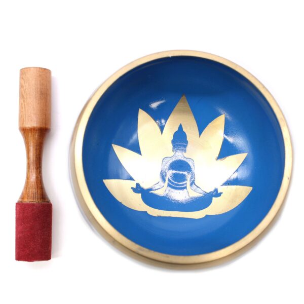 Tibetská miska Joga - bielo-modrá, 14 cm – Obrázok 5