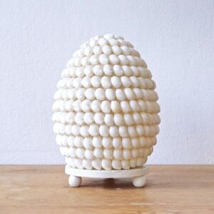 Boho lampa s mušľami – oválna 15 cm