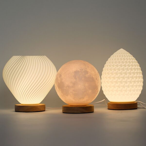 Lampa New Wave – USB, 3 nastavenia jasu, slza – Obrázok 4