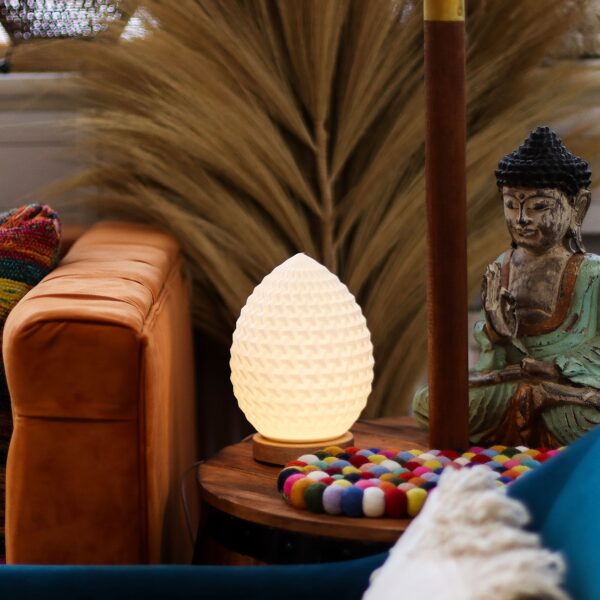 Lampa New Wave – USB, 3 nastavenia jasu, slza – Obrázok 5