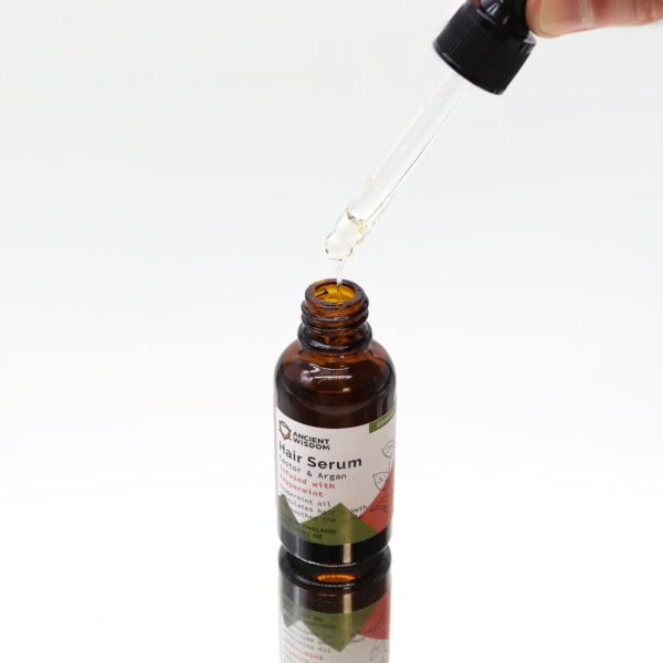 Organické vlasové sérum – Mäta, 30 ml – Obrázok 2