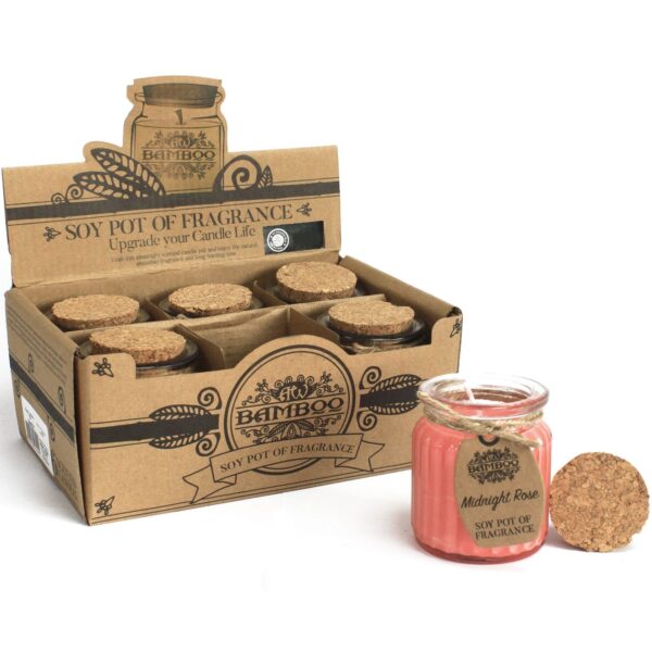Sójová sviečka – Polnočná ruža 120 g – Obrázok 2