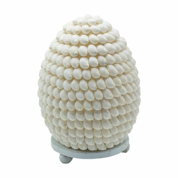 Boho lampa s mušľami – oválna 15 cm – Obrázok 3