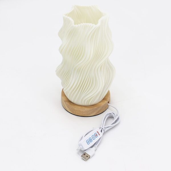 Lampa New Wave – USB, 3 nastavenia jasu, pletená hviezda – Obrázok 2