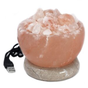 Soľná lampa z himalájskej soli, USB