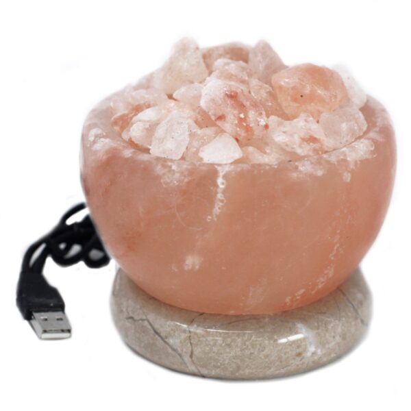 Soľná lampa z himalájskej soli, USB
