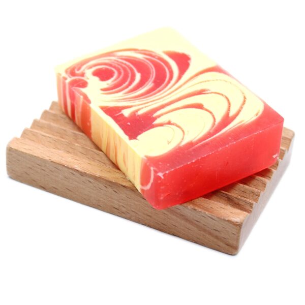 Ručne vyrobené mydlo – Jahoda, 115 g – Obrázok 4
