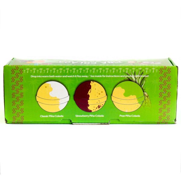 Set of Three Piña Colada Bath Bombs – Obrázok 5